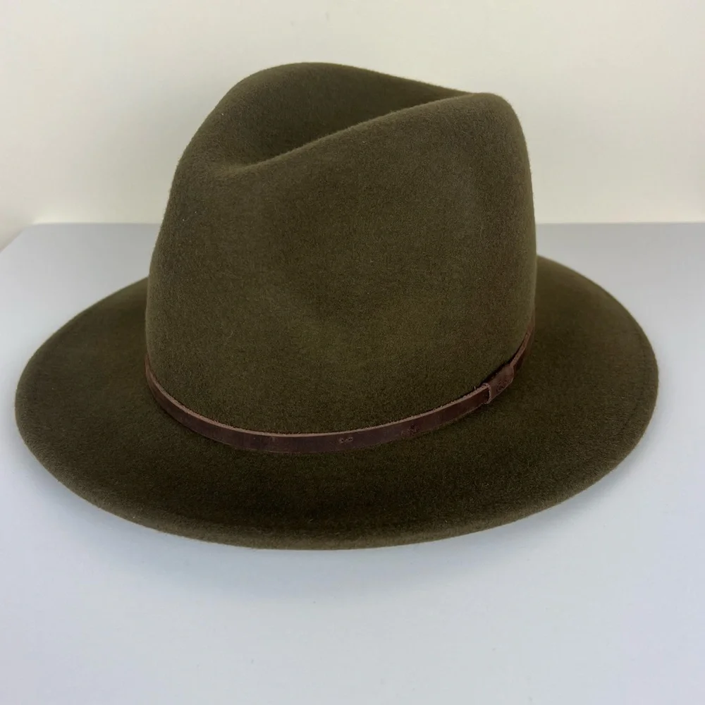 Will + Bear Australian Wool William Brown Wide Brim Crushable Travel Hat Unisex
